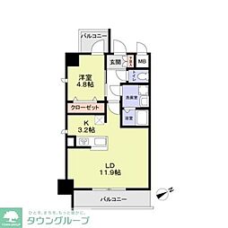 FORTRESS新栄 1LDKの間取図画像