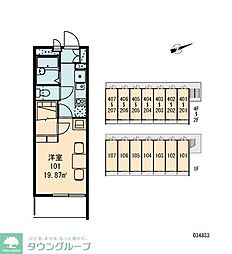 レオパレス千代田 1Kの間取図画像