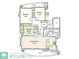 ノイエクラッセ徳川園 3LDKの間取図画像