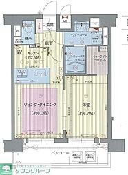 プレサンス名古屋STATIONビジュ 1LDKの間取図画像