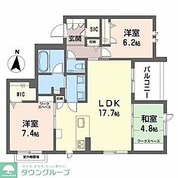 エグゼストネロ 3LDKの間取図画像