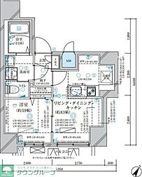 ディアレイシャス名古屋中村公園II 1LDKの間取図画像