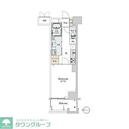 カスタリア新栄2 1Kの間取図画像