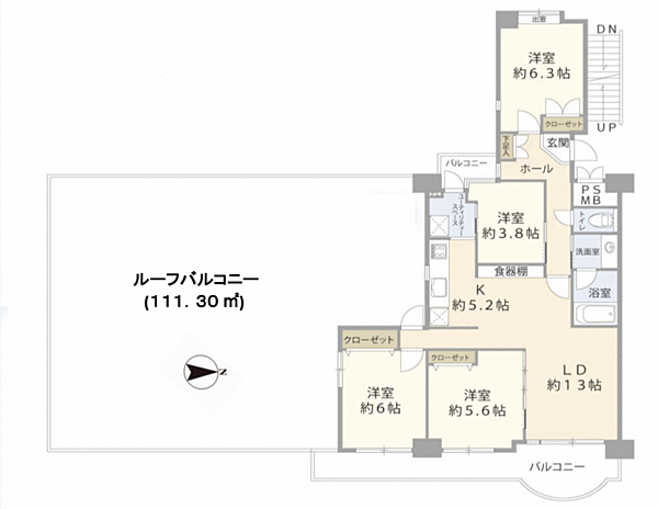 間取りを拡大表示