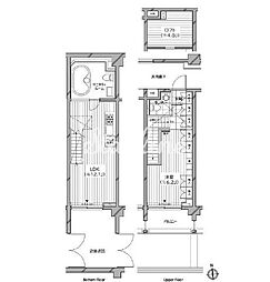 カスタリア麻布十番七面坂 103 1階1LDKの間取り