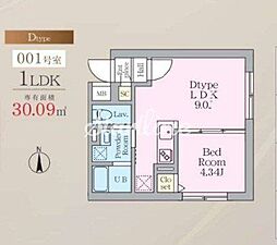 マジェスティックライフ武蔵小山(Majestic Life 武蔵小山) 1LDKの間取図画像