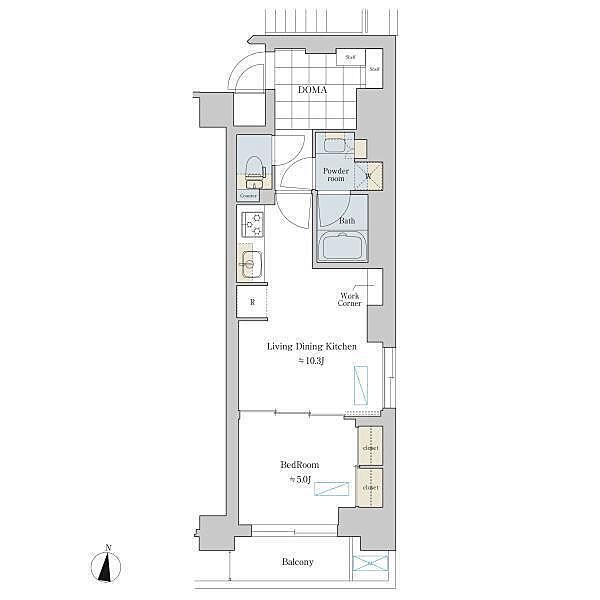 Ｂｒｉｌｌｉａｉｓｔ渋谷本町(ブリリアイスト渋谷本町） 508｜東京都渋谷区本町４丁目(賃貸マンション1LDK・5階・42.19㎡)の写真 その2