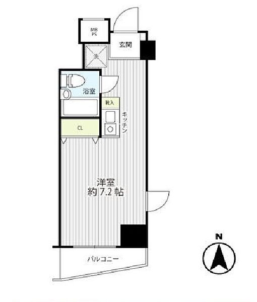 エスコート麻布十番 11F｜東京都港区麻布十番３丁目(賃貸マンション1R・11階・19.16㎡)の写真 その2