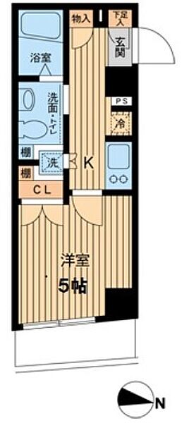 エスティメゾン武蔵小山 211｜東京都品川区荏原３丁目(賃貸マンション1K・2階・20.73㎡)の写真 その2