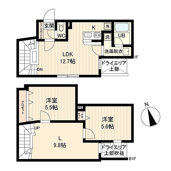 ライブフラット戸越 102｜東京都品川区戸越１丁目(賃貸マンション3LDK・1階・65.76㎡)の写真 その1