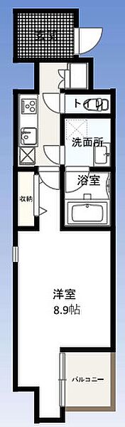 ダブルゲートタワー（W-gates Tower） 301｜東京都品川区西五反田３丁目(賃貸マンション1K・3階・29.28㎡)の写真 その2