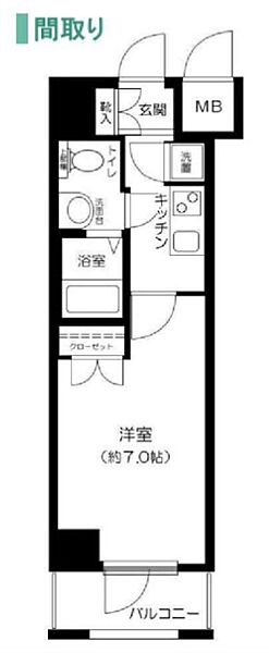 南麻布3丁目マンション 2F｜東京都港区南麻布３丁目(賃貸マンション1K・2階・22.68㎡)の写真 その2