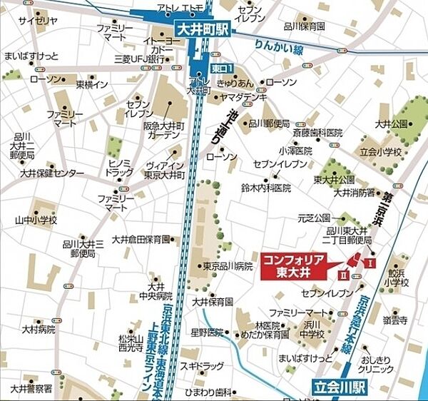 コンフォリア東大井I 1101｜東京都品川区東大井３丁目(賃貸マンション1K・11階・25.22㎡)の写真 その17