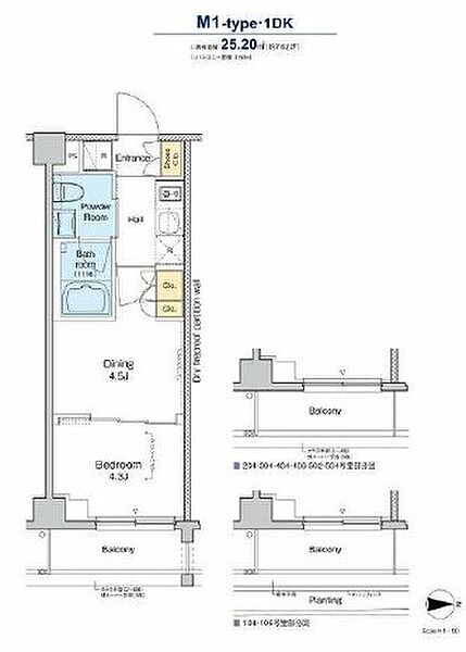 プラウドフラット品川大井町 404｜東京都品川区南品川６丁目(賃貸マンション2K・4階・25.20㎡)の写真 その2