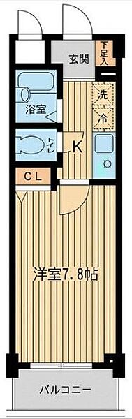 アーデン目黒不動前 404｜東京都品川区西五反田５丁目(賃貸マンション1K・4階・22.34㎡)の写真 その2