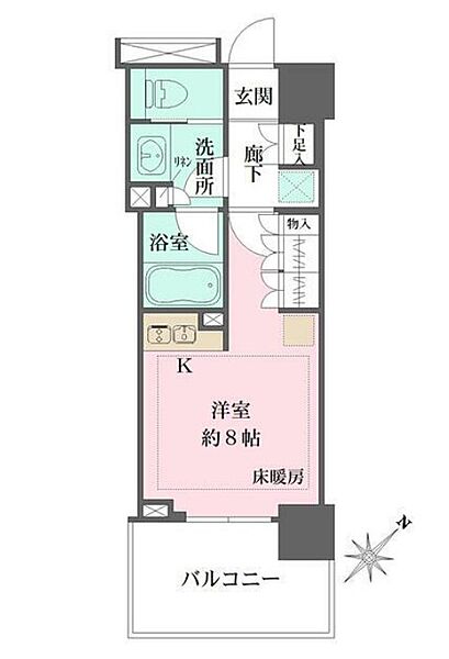 ザ・パークハウスアーバンス東五反田 1007｜東京都品川区東五反田１丁目(賃貸マンション1R・10階・25.58㎡)の写真 その2