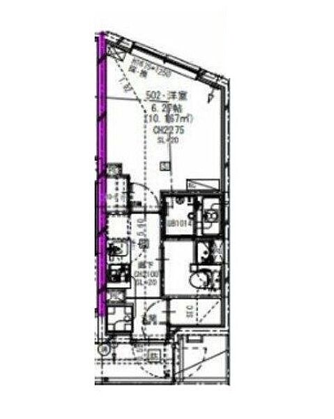 ベルシードステアー目黒碑文谷 502｜東京都目黒区碑文谷３丁目(賃貸マンション1K・5階・21.34㎡)の写真 その2