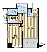 クリオ戸越銀座壱番館 401 ｜ 東京都品川区平塚１丁目6-12（賃貸マンション1LDK・4階・45.13㎡） その2