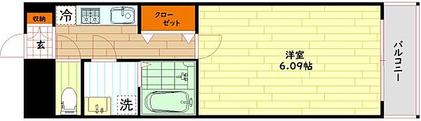 大阪府大阪市都島区内代町3丁目(賃貸マンション1K・5階・22.12㎡)の写真 その2