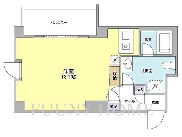 東京都目黒区中目黒4丁目(賃貸マンション1R・2階・33.60㎡)の写真 その2