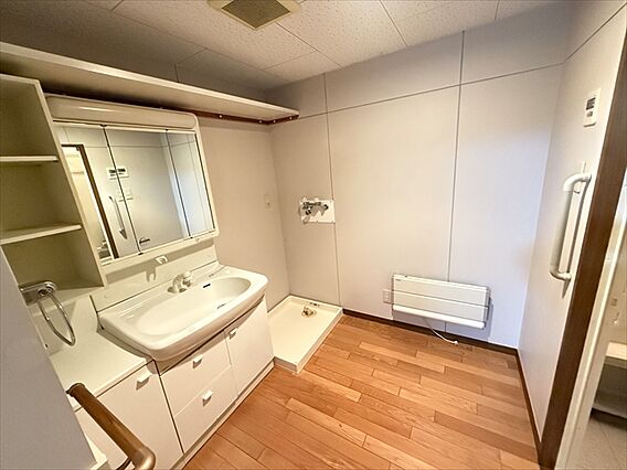 広さのある洗面...