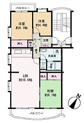 間取図画像 3LDK
