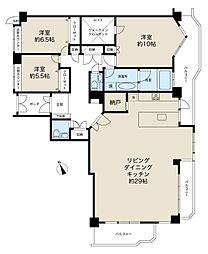 フィエルテ磯子台 4LDKの間取図画像