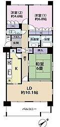 グランドメゾン中山 3LDKの間取図画像