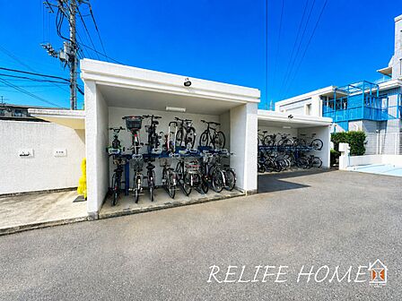 ■Bike parking■駐輪場完備!屋根がついてますので雨から守ってくれます♪