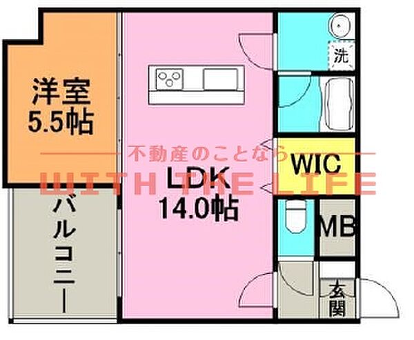 ALLEYIII（アレイスリー） 603号｜福岡県久留米市通町(賃貸マンション1LDK・6階・45.00㎡)の写真 その2