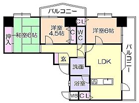 シティマンション久留米V 1008号 ｜ 福岡県久留米市寺町3-2（賃貸マンション3LDK・10階・62.56㎡） その2