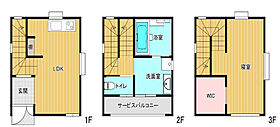 花畑戸建  ｜ 福岡県久留米市花畑3丁目9-12（賃貸一戸建1LDK・1階・51.19㎡） その2