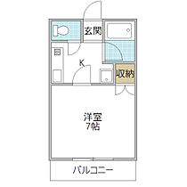 コートピア袴塚 105号室 ｜ 茨城県水戸市袴塚（賃貸アパート1K・1階・20.90㎡） その2