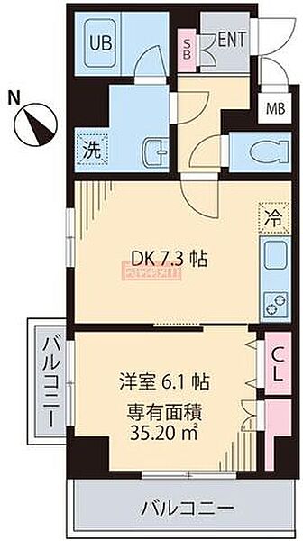 メゾン ド リヴェール 706｜東京都杉並区高円寺南２丁目(賃貸マンション1DK・7階・35.20㎡)の写真 その2