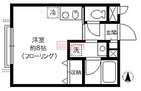 東京都新宿区北新宿２丁目（賃貸アパート1R・1階・22.35㎡） その2