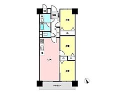 南砂町グリーンハイツ2号棟 3LDKの間取図画像