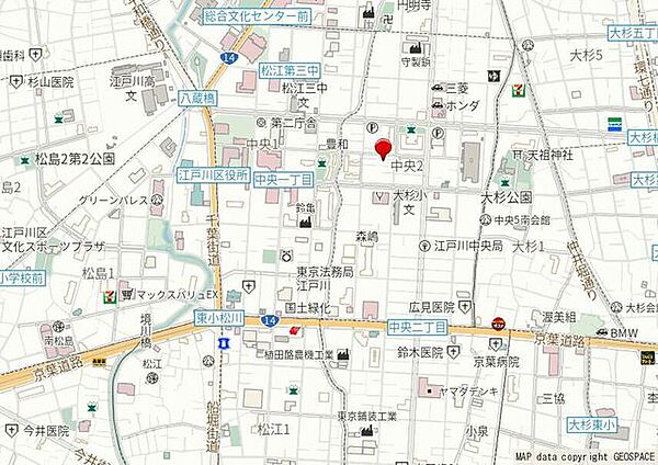 地図を拡大表示