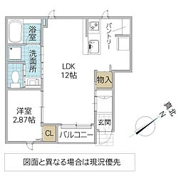 間取図画像 1LDK
