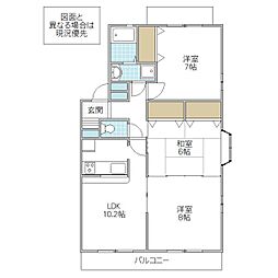 グレイスコート5 3LDKの間取図画像