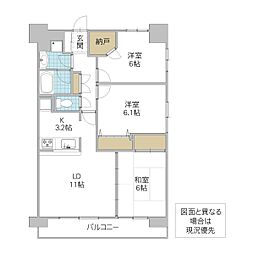 間取図画像 3LDK