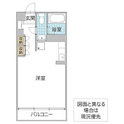 ジュネス並木 ワンルームの間取図画像
