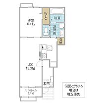 ベル フルール I 102号室 ｜ 茨城県稲敷郡阿見町鈴木（賃貸アパート1LDK・1階・50.05㎡） その1