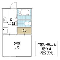 ひまわりコーポ 202号室 ｜ 茨城県牛久市神谷（賃貸アパート1K・2階・21.21㎡） その2