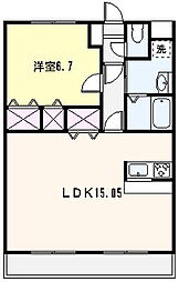 スプランディード 1LDKの間取図画像