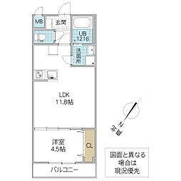 間取図画像 1LDK