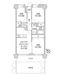 間取図画像 3LDK