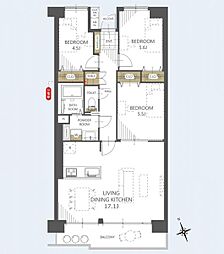 間取図画像 3LDK
