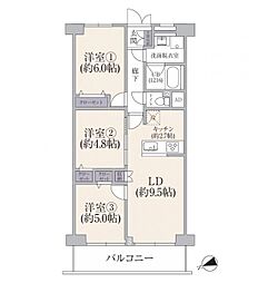 間取図画像 3LDK