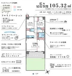 リビオプレシア立川錦町 3LDKの間取図画像