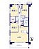 間取り：3LDK、専有面積76.26m2、南西向け、角部屋